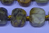 CNG7536 15.5 inches 12*16mm - 15*20mm faceted freeform agate beads