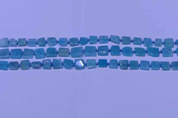 CNG7542 15.5 inches 6*8mm - 10*12mm freeform amazonite beads