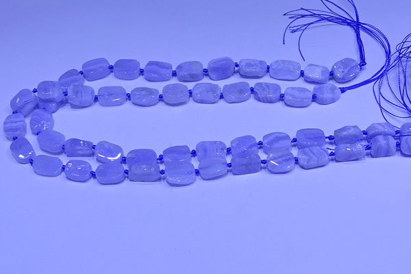 CNG7610 15.5 inches 8*12mm - 10*14mm freeform blue lace agate beads