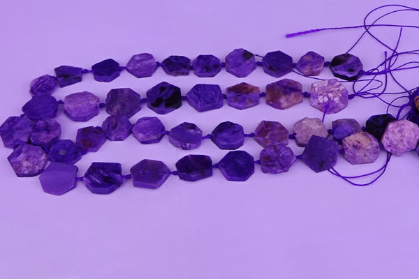 CNG7614 15.5 inches 13*14mm - 16*18mm freeform charoite beads