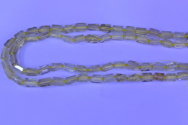 CNG7636 15.5 inches 5*7mm - 8*10mm nuggets lemon quartz beads