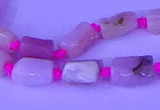 CNG7638 15.5 inches 5*7mm - 8*10mm nuggets pink opal beads