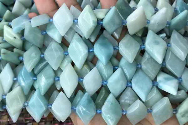 CNG7709 15.5 inches 13*20mm - 15*25mm faceted freeform amazonite beads