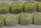 CNG771 15.5 inches 15*18mm nuggets lemon jasper beads wholesale