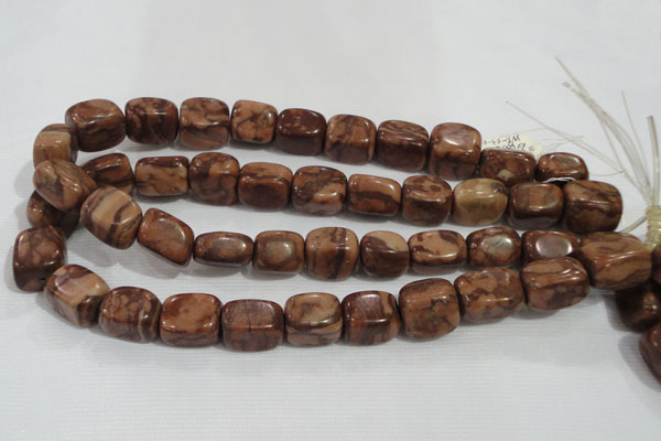 CNG772 15.5 inches 13*18mm nuggets chinese bamboo stone beads wholesale