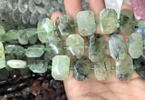 CNG7754 13*18mm - 15*25mm faceted freeform prehnite beads