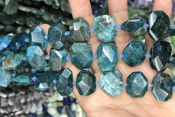 CNG7787 15.5 inches 13*18mm - 15*25mm faceted freeform apatite beads