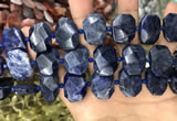 CNG7788 15.5 inches 13*18mm - 15*25mm faceted freeform sodalite beads