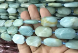 CNG7813 15.5 inches 13*18mm - 18*25mm faceted freeform amazonite beads