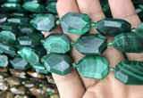 CNG7824 15.5 inches 13*18mm - 18*25mm faceted freeform malachite beads