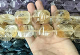 CNG7828 15.5 inches 22*30mm - 28*35mm faceted freeform citrine beads