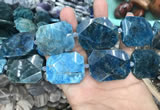 CNG7835 15.5 inches 25*32mm - 30*40mm faceted freeform apatite beads