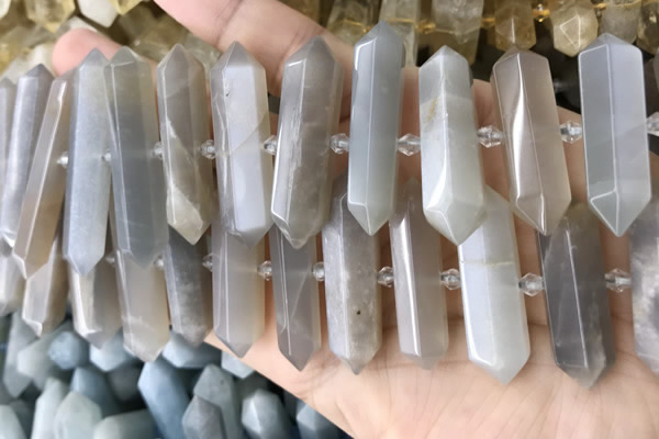 CNG7934 15.5 inches 10*22mm - 12*45mm faceted nuggets moonstone beads