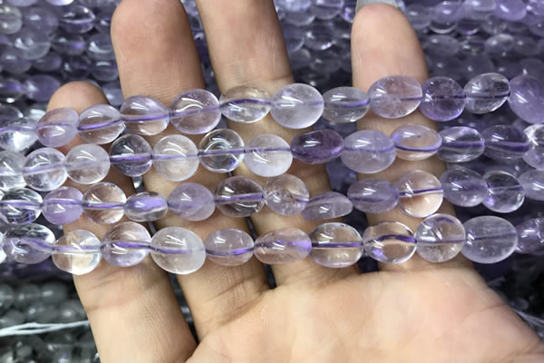 CNG8030 15.5 inches 8*10mm nuggets light amethyst beads wholesale