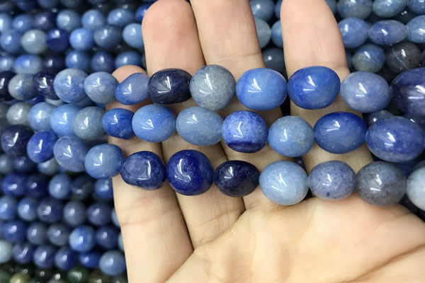 CNG8044 15.5 inches 8*10mm nuggets blue aventurine beads