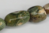 CNG81 15.5 inches 10*20mm - 20*35mm nuggets rhyolite gemstone beads