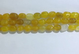 CNG8115 15.5 inches 8*12mm nuggets agate beads wholesale