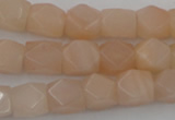 CNG812 15.5 inches 9*12mm faceted nuggets pink aventurine beads