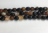 CNG8125 15.5 inches 8*12mm nuggets agate beads wholesale