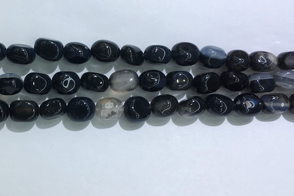 CNG8126 15.5 inches 8*12mm nuggets agate beads wholesale