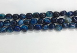 CNG8135 15.5 inches 8*12mm nuggets striped agate beads wholesale