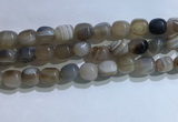 CNG8140 15.5 inches 8*12mm nuggets striped agate beads wholesale