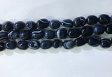 CNG8144 15.5 inches 8*12mm nuggets striped agate beads wholesale