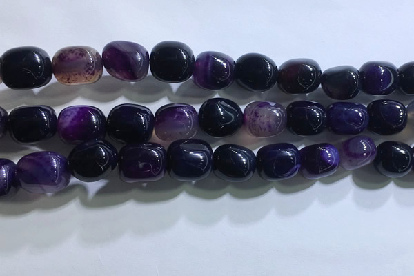 CNG8152 15.5 inches 10*14mm nuggets agate beads wholesale