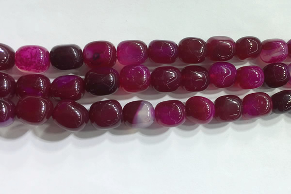 CNG8153 15.5 inches 10*14mm nuggets agate beads wholesale