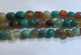 CNG8158 15.5 inches 10*14mm nuggets agate beads wholesale