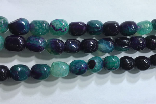 CNG8162 15.5 inches 10*14mm nuggets agate beads wholesale