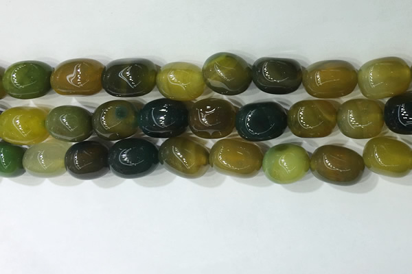 CNG8217 15.5 inches 12*16mm nuggets agate beads wholesale