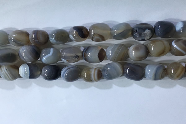 CNG8237 15.5 inches 12*16mm nuggets striped agate beads wholesale