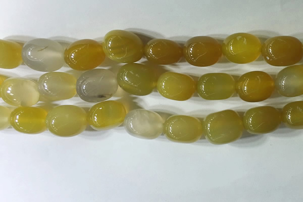 CNG8245 15.5 inches 13*18mm nuggets agate beads wholesale