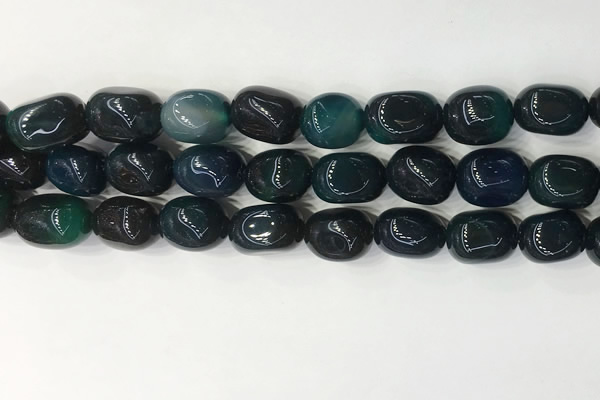 CNG8256 15.5 inches 13*18mm nuggets agate beads wholesale