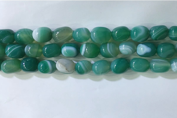 CNG8273 15.5 inches 13*18mm nuggets striped agate beads wholesale