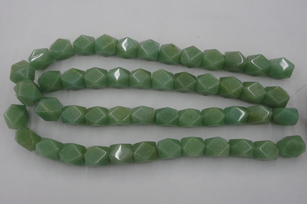 CNG830 15.5 inches 13*18mm faceted nuggets green aventurine beads