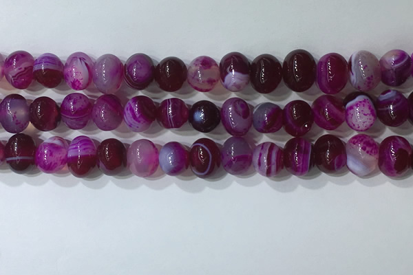 CNG8345 15.5 inches 10*12mm nuggets striped agate beads wholesale