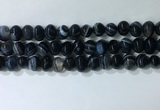 CNG8353 15.5 inches 10*12mm nuggets striped agate beads wholesale