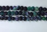 CNG8354 15.5 inches 10*12mm nuggets striped agate beads wholesale