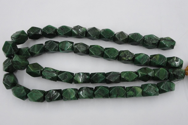 CNG838 15.5 inches 13*18mm faceted nuggets African jade beads