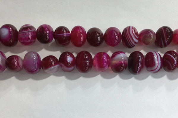 CNG8383 15.5 inches 12*16mm nuggets striped agate beads wholesale