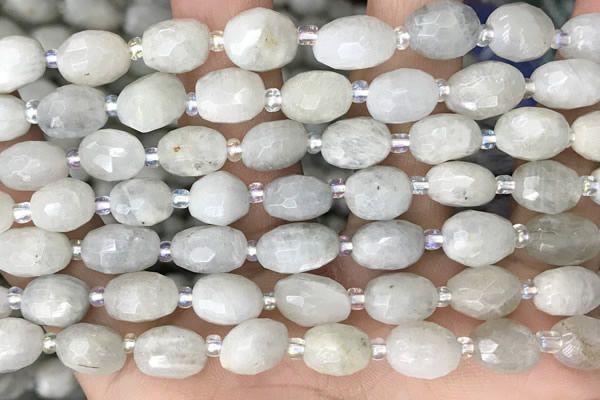 CNG8530 15.5 inches 8*9mm - 9*11mm faceted nuggets moonstone beads