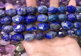 CNG8573 12*16mm - 15*20mm faceted nuggets lapis lazuli beads