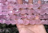 CNG8579 13*18mm - 15*20mm faceted nuggets rose quartz beads