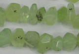 CNG858 15.5 inches 11*15mm faceted nuggets prehnite beads wholesale