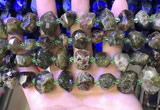 CNG8598 12*16mm - 13*18mm faceted nuggets green garnet beads