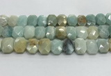 CNG8618 10*13mm - 12*16mm faceted freeform amazonite beads