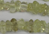 CNG864 15.5 inches 5*10mm – 10*17mm faceted nuggets lemon quartz beads