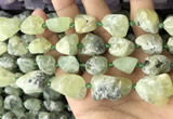 CNG8663 12*16mm - 18*25mm nuggets green rutilated quartz beads